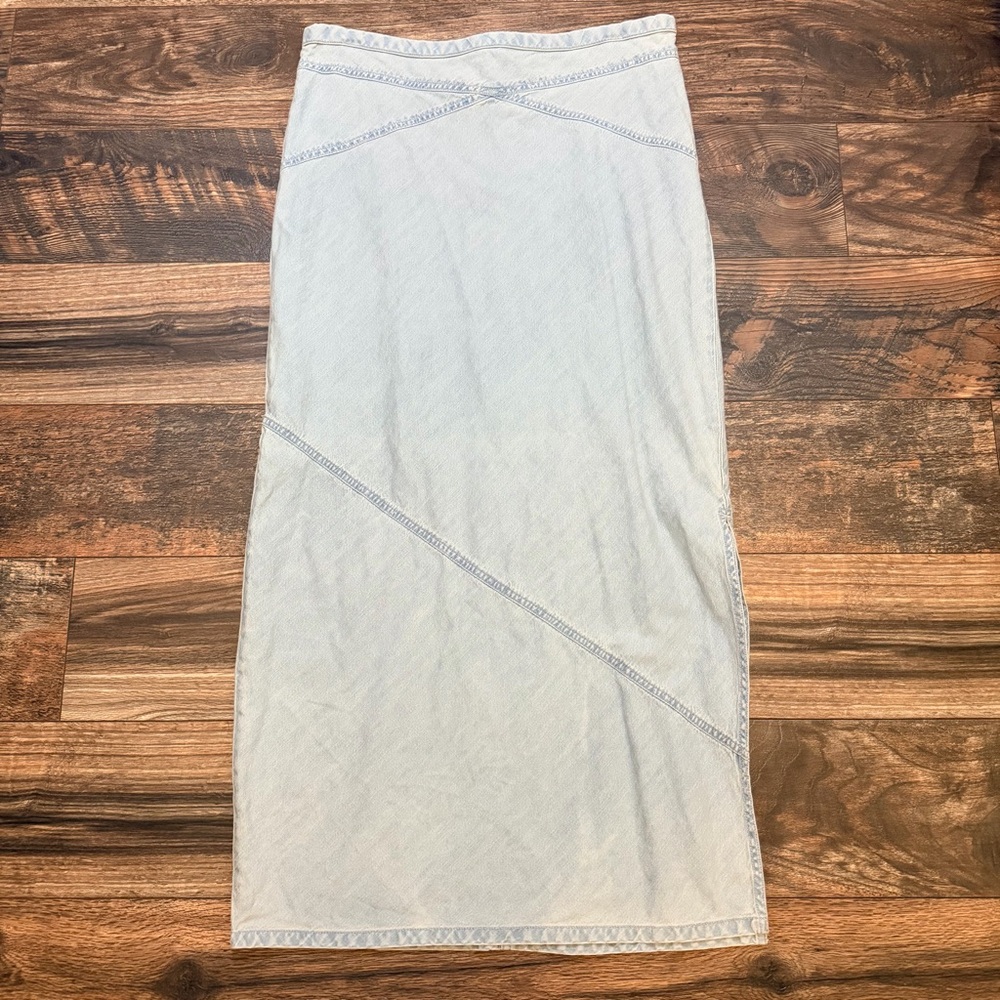 Free People Muse moment mid-rise maxi/midi skirt size 12 - Picture 4 of 16